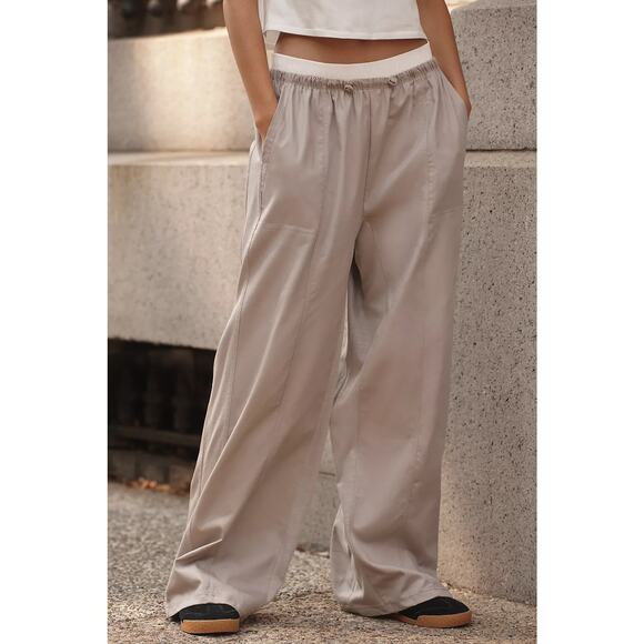 Anthropologie Daily Practice Ankle Cargo Parachute Pants - Picture 1 of 8